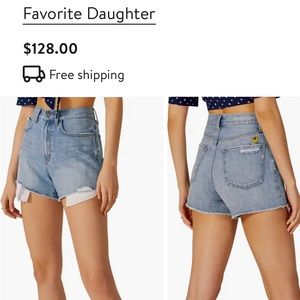 The Juni High Waist Cutoff Denim Shorts - Favorite Daughter